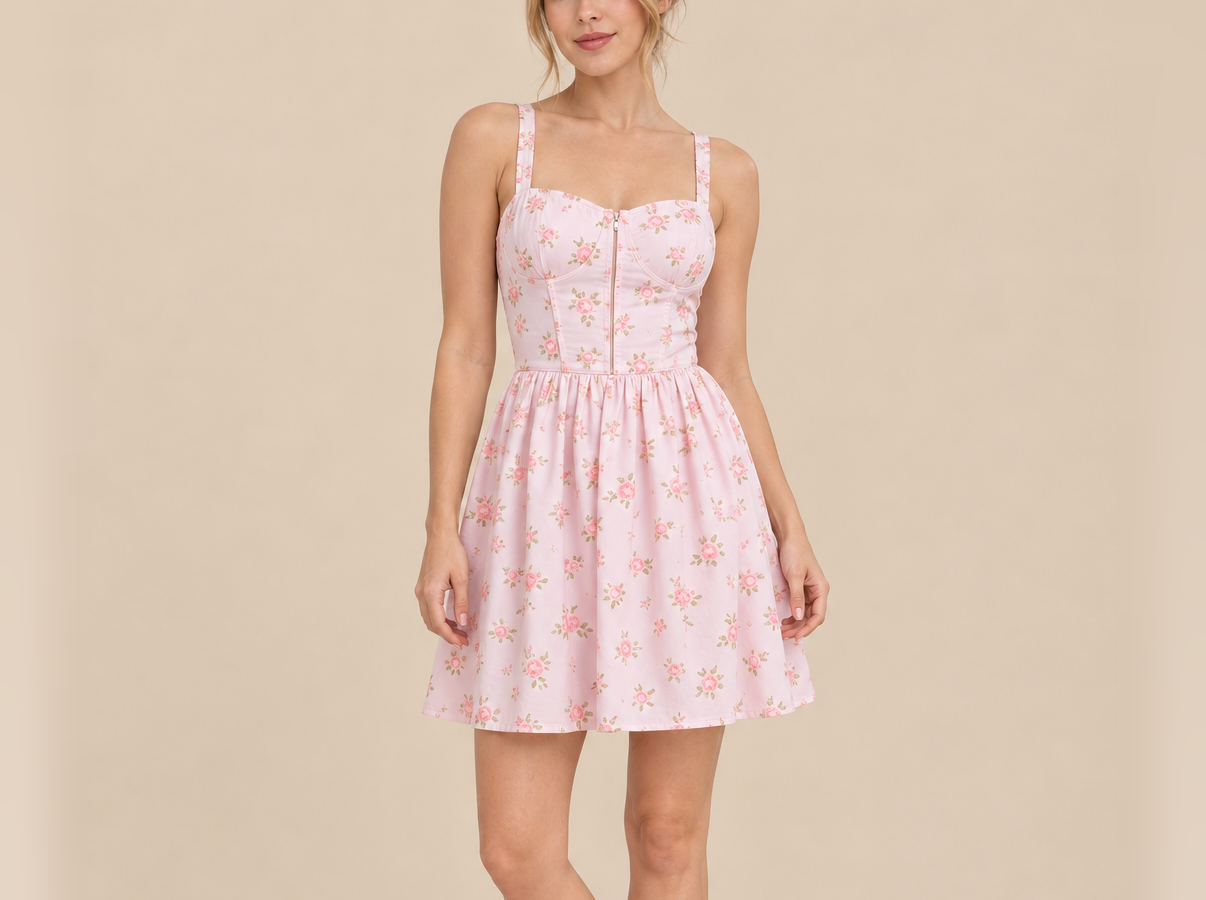 Vestido mini corte A