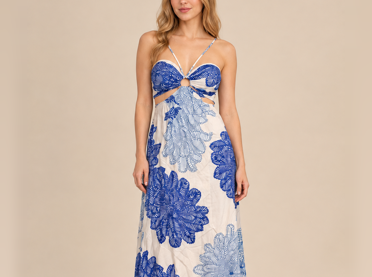 Vestido largo Halter