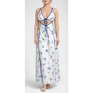 Vestido largo con tirantes: imagen 2