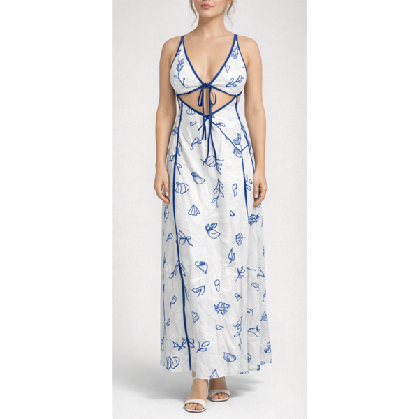 Vestido largo con tirantes