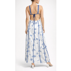 Vestido largo con tirantes: imagen 3