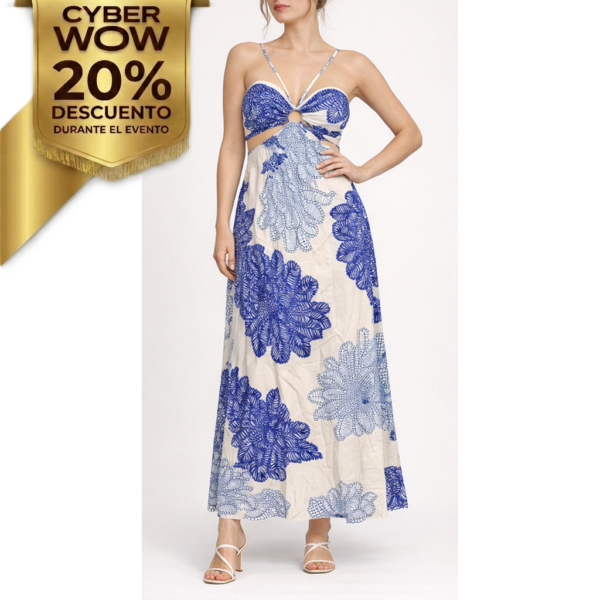 Vestido largo Halter