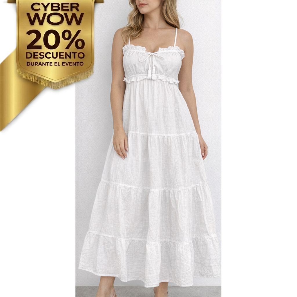 Vestido Largo sin mangas: imagen 1